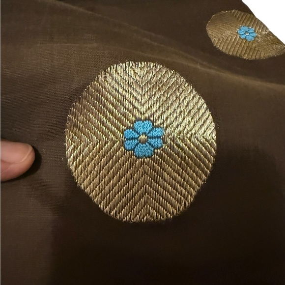 Introducing our exquisite Full Zari Parrot Pattern Paithani Dupatta!new - Picture 5 of 7